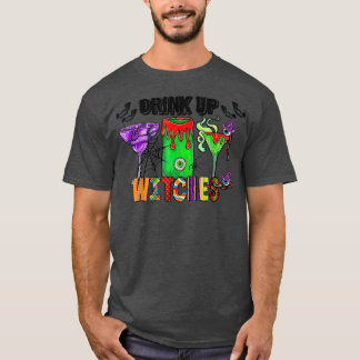 ドリンクアップウィッチヒッパイハロウィーン、ワイン愛好家Tric Tシャツ