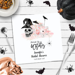 ドリンクアップウィッチピンクカクテルブライダルシャワー スタンダードカクテルナプキン