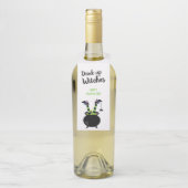 ドリンクアップウィッチ面白いハロウィーンパーティーデコ ボトルネックタグ (ボトル)