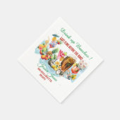 ドリンクアップビーチ コックテイル フルーツ バチェロレッテパーティー スタンダードカクテルナプキン (角)