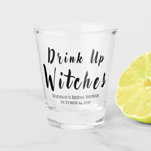ドリンクアップ、ウィッチーズ　オクトーバーの独身最後の女祭り ショットグラス (正面)