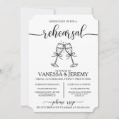 ドリンクアンドボーズリハーサルディナー招待状 招待状 (正面)