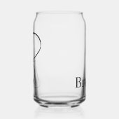 ドリンクウェアセット 文字B ガラス缶 (左)