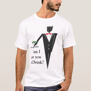 ドリンクウェイターまたは新しいボーイフレンド Tシャツ