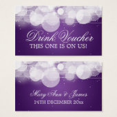 ドリンクエレガントバウチャーグロー&スパークルパープル (正面&裏面)