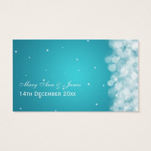 ドリンクエレガントバウチャーパーティースパークルターコイズ (裏面)