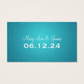 ドリンクエレガントバウチャー冬の鹿スパークルターコイズ (裏面)