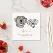 ドリンクオンアペッカスタムトスケッチ結婚ナップ スタンダードカクテルナプキン (インサイチュ)