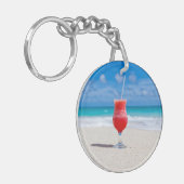 ドリンクオンビーチキーチェーン キーホルダー (正面左)