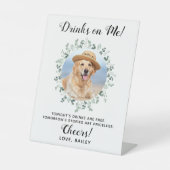 ドリンクオンマイドッグオープンバーフォトペ結婚ット 台座サイン (正面)