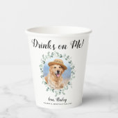 ドリンクオンミーオープンバーペットユーカリ結婚ス 紙コップ (正面)