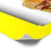 ドリンクカスタマイズ追加ロゴ付き任意の6インチサブ ポスター (角)