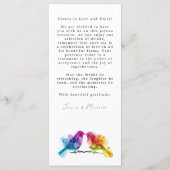 🌈ドリンクカードレインボーロバーズコレクション メニュー (裏面)