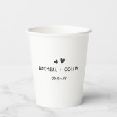 ドリンクシンプルをおもしろいカスタムドッグ結婚ズ 紙コップ (裏面)