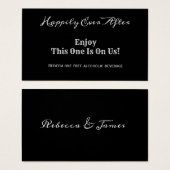 ドリンクシンプルチケット後結婚楽しく (正面&裏面)