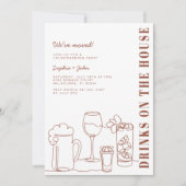 ドリンクスオンザハウス引っ越し祝いパーティーパーティー 招待状 (正面)