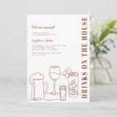 ドリンクスオンザハウス引っ越し祝いパーティーパーティー 招待状 (スタンド正面)