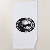 ドリンクススウィームリピーター ビーチタオル (正面)