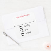 ドリンクステッカーマーカー名おもしろいクリスマスいけな スクエアシール (封筒)