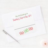 ドリンクステッカーマーカー名おもしろいクリスマスことわざ スクエアシール (封筒)