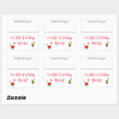 ドリンクステッカーマーカー名おもしろいクリスマスカクテル スクエアシール (シート)