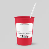 ドリンクステッカーマーカー名カクテルラベルパーティー スクエアシール