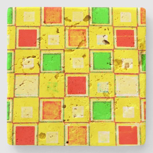 ドリンクタイルスタイルデザイン ストーンコースター (正面)