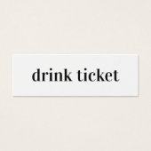 ドリンクチケットはっきりしたの結婚バートークンカード (正面)