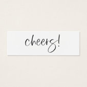 ドリンクチケットウェディングレセプションバートークンカードE100 (正面)