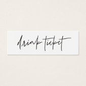 ドリンクチケットウェディングレセプションバートークンカードG400 (正面)