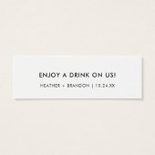 ドリンクチケットトロピッ結婚カルバートークンカード (裏面)