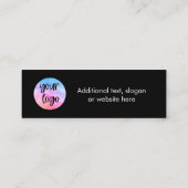 ドリンクチケットバウチャー会社ロゴパーティーイベント スキニー名刺 (裏面)