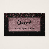 ドリンクチケットフェイクバラ金ゴールド紙吹雪&ブラック (裏面)