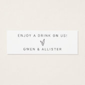 ドリンクチケット披露宴バートークンカード (裏面)