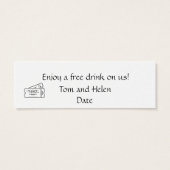 ドリンクチケット楽しむ- A Free Drink on We! (裏面)