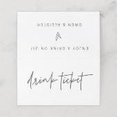 ドリンクチケット結婚のバーイベントトークンテントカード ロイヤリティカード (外部開封)