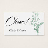 ドリンクチケット、グリーンウォーター色の植物用スプレー (裏面)