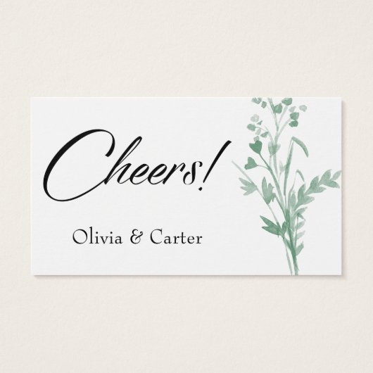 ドリンクチケット、グリーンウォーター色の植物用スプレー (裏面)