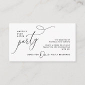 ドリンクチケット 大人の飲み物 ハッピーエバーアフター エンクロージャーカード (正面)