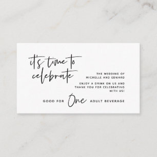 ドリンクチケット 大人向け飲料 ハッピーエバーアフター エンクロージャーカード