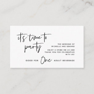 ドリンクチケット 大人向け飲料 ハッピーエバーアフター エンクロージャーカード