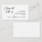 ドリンクチケット, 成人飲料, 私たちと一緒に祝いましょう エンクロージャーカード (正面/裏面)