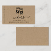 ドリンクチケット、無料コーヒー伝票名刺 名刺 (正面/裏面)