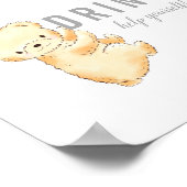 ドリンクテーブルサインベビーまきクマとバナー ポスター (角)