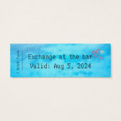 ドリンクトークン – 完全に編集可能な結婚式/誕生日 (裏面)