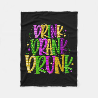ドリンクドリンクド飲マルディおもしろいグラスフェスティバル フリースブランケット