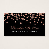 ドリンクバウチャーバラフェイクグリッター紙吹雪Blac (裏面)