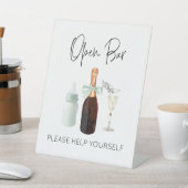 ドリンクバーベビーシャワーグリーンsipのサイン&参照 台座サイン (インサイチュ)