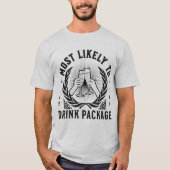 ドリンクパッケージを購入する可能性が最も高いクルーズTシャツ Tシャツ (正面)