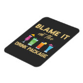 ドリンクパッケージファミリークルーズおもしろいに責任を負う マグネット (左側)